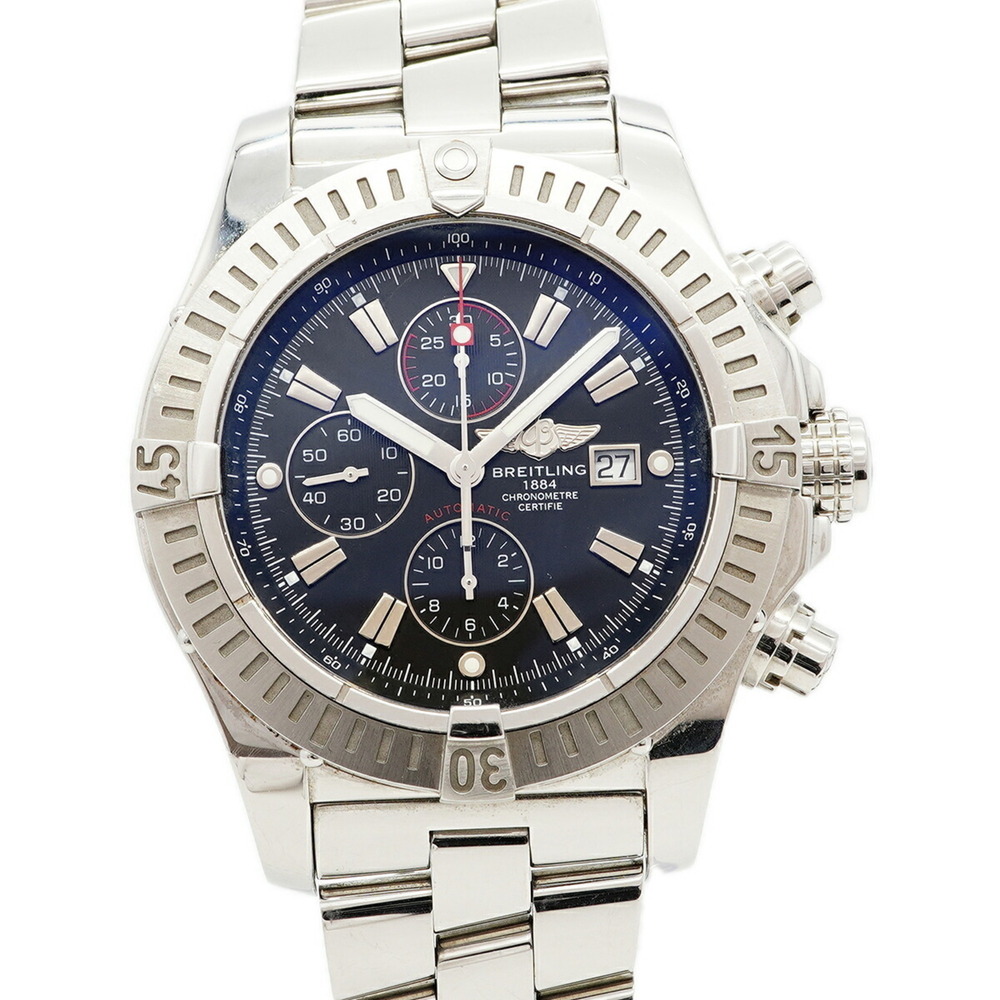 Breitling Super Avenger A13370 Black Dial Men's Watch